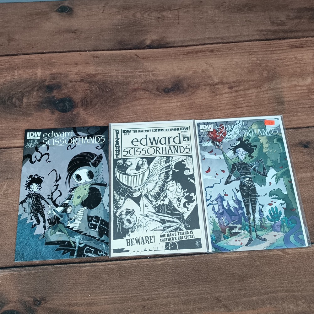 Edward Scissorhands IDW Comics Bizarre No. 2 Variant Cover Comic Book‎ Lot